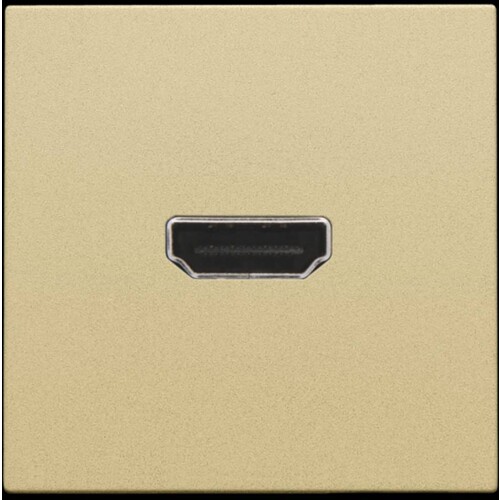 221-69417 Niko Abdeckung mit HDMI zu HDMI Verbindung, gold coated Produktbild