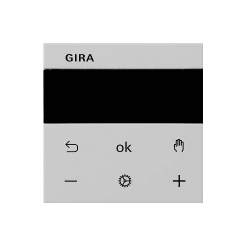 5366015 Gira S3000 Jal.-+ Schaltuhr Display System 55 Grau m Produktbild Front View L