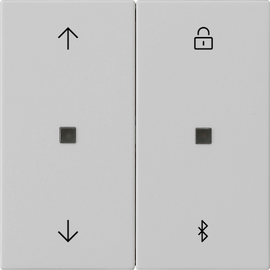 5367015 Gira S3000 Jal.-/Schaltuhr BT Pfeile System 55 Grau m Produktbild front M