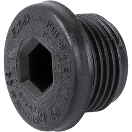 1244-000845 Raychem HWA-PLUG-M20-EXE- PLASTIC Polyamid-Blindstopfen, M20, Ex- Produktbild