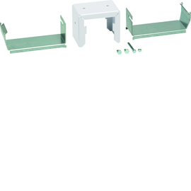 DABA50160109016 Tehalit Halter Set Stahl DABA 50x160mm vweiß Produktbild front M