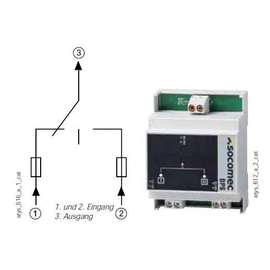 15994001 Socomec Doppelte Stromversorgung für ATyS Versorgung des Produktbild front M