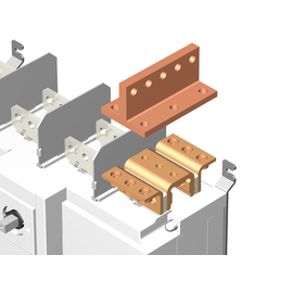 26291200 Socomec Verbinder 1-pol T-Form SIRCO-SIRCOVER T-Stück + Schraubensatz- Produktbild front M
