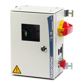 32733005 Socomec Stahlblechgehäuse SIDER 3X50 SIDE OP Anschluss unten/ Griff sei Produktbild front M