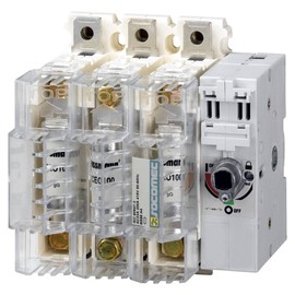 38313016 Socomec FUSERBLOC Gr.0 3x160A Front-oder externer Seitenantrieb rechts Produktbild front M