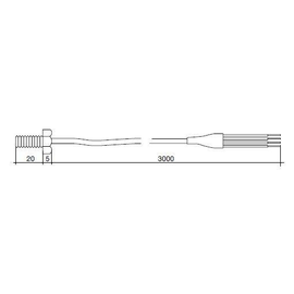 48250208 Socomec PT 100 Temperatursensor M6 Schraube Produktbild front M