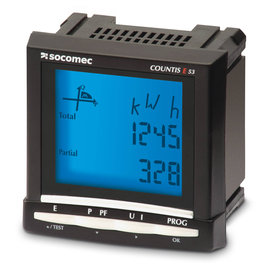48503011 Socomec COUNTIS E53 Wandlerzähler 5/1A 96x96mm MODBUS Impul Produktbild front M