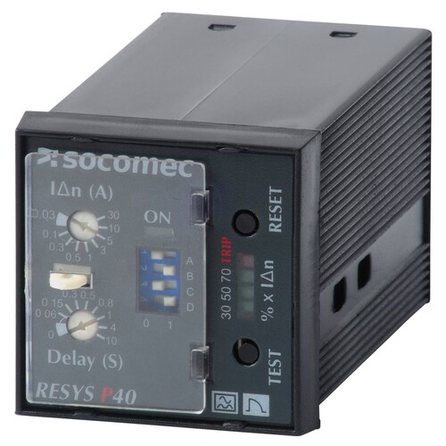 49423723 Socomec Differenstromrelais RESYS P40 230VAC Produktbild Front View L