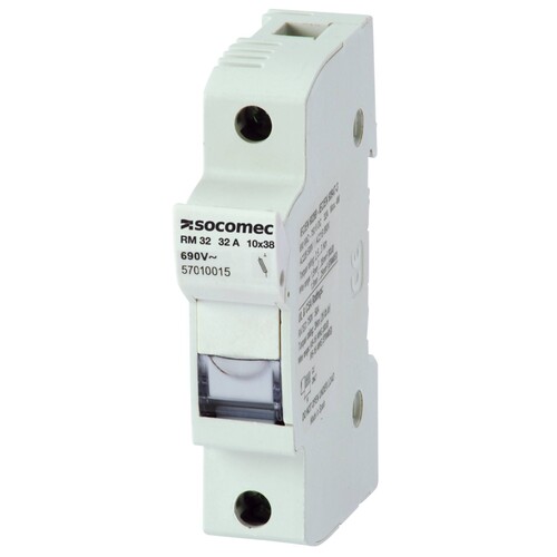 57010018 Socomec Sicherungshalter (Typ RM) 3p 32A, 10X38 Produktbild Front View L