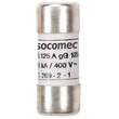60120000 Socomec 0,5A 10x38 500VAC Sicherungseinsatz zyl. gG Produktbild front S