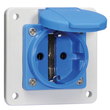 92096577 Bals SCHUKO Anbausteckdose SL 16A IP54 blau Ni 71108 QUICK CONNECT, F Produktbild front S