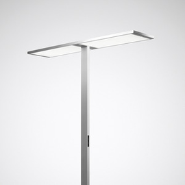 7700958 Trilux Standleuchten Luceos S Prismen Aluminium 180W 30600lm Wide red Produktbild front M