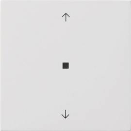 5494112 Gira Gira eNet Funk Bedienaufs. Pfeile Flächenschalter Reinweiß Produktbild front M