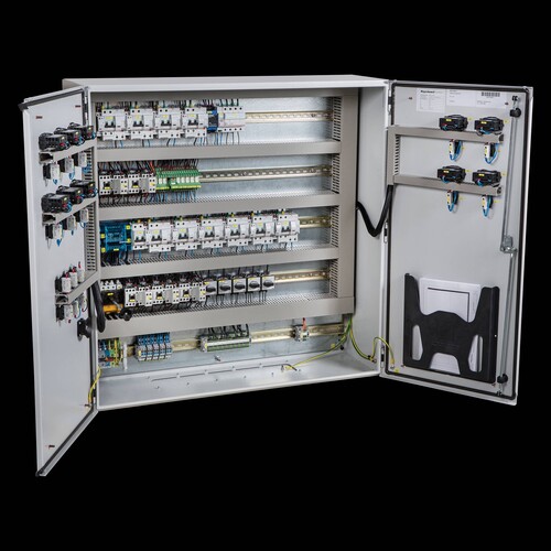 278362-000 Raychem Schaltschrank für Sprinkleranlagen, 4x16A, für 2 leitunge Produktbild Front View L