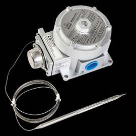 404385-000 Raychem Mechanischer Thermostat mit Anlegefühler, ATEX Produktbild front M