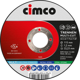 208764 Cimco Trennscheibe Multicut 115x1,2x22,23 mm Produktbild