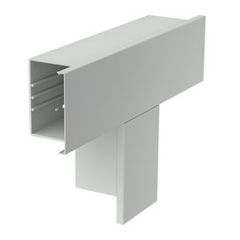 6163090 Obo WDK T100130LGR T-Stück 400x130x100 Polyvinylchlorid lichtgrau Produktbild front M