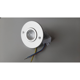 10103.965.00.00 Dot-Spot ol al, silver, round, 6500 K, 60° diffus Produktbild front M