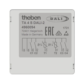 4960094 Theben UP-DALI-2 Tasterschnittstelle, mit 4 Eingängen Produktbild