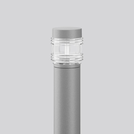 611886.004 RZB Mega Gürtellinse, silber, on/off Pollerleuchten, D 140 H 750, 78° Produktbild