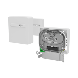 1501597S01HC Metz Connect OpDAT APL Anschlussbox splice 1xLC-D APC OS2 Grad Produktbild front M