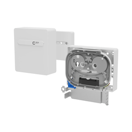 1501597U01HC Metz Connect OpDAT APL Anschlussbox splice 1xLC-D UPC OS2 Grad Produktbild front M