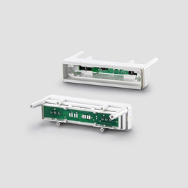 210009664-00 Siedle Siedle Steel Gehäuse Taster weiß mit Leiterplatte und Rahmen Produktbild