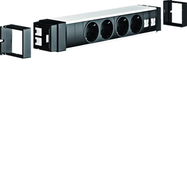 NRS9204D00 Tehalit Anschlussblock 4 STD 2 Cat.6A Wago Alu Produktbild