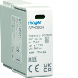 SPA090N Hager Steckmodul N-PE SPA9xx Produktbild front M
