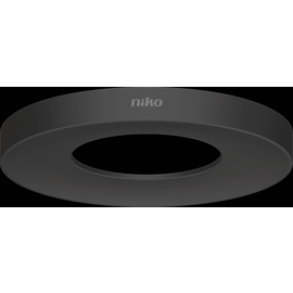 390-34912 Niko Dekoring für P34MR Melder,105 mm Durchmesser, schwarz Produktbild front M