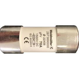 2873890000 Weidmüller FUSE WSFL 22X58 70A 1K5V GPV Schmelzsicherungssysteme ( Produktbild front M