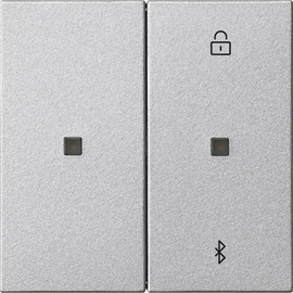 538126 Gira S3000 Jal.-/Schaltuhr BT System 55 F Alu Produktbild front M