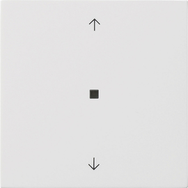 5382112 Gira S3000 Bedienaufs. BT Pfeile Flächenschalter Reinweiß Produktbild front M