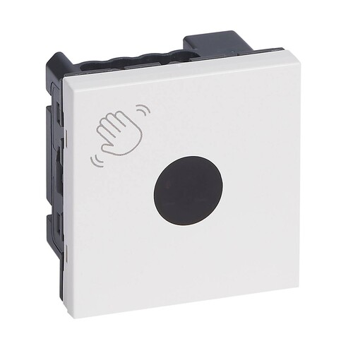 076666L Legrand Mosaic No-Contact-Switch 2-modulig  Farbe: Ultraweiß Produktbild