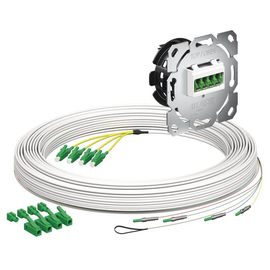 4250027 Kaiser Teilnehmeranschluss Gf-TA E3S Connect® Unterputz, 4xF, LC/APC DX, Produktbild