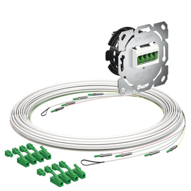 4250034 Kaiser Teilnehmeranschluss Gf-TA E3S Connect® Unterputz, 4xF, LC/APC DX, Produktbild front M
