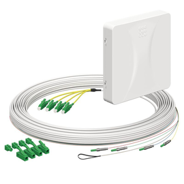 4252040 Kaiser Teilnehmeranschluss Gf-TA E3S Connect® Aufputz, 4xF, LC/APC DX, L Produktbild front M