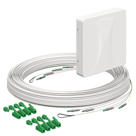 4252052 Kaiser Teilnehmeranschluss Gf-TA E3S Connect® Aufputz, 4xF, LC/APC DX, L Produktbild front M