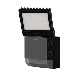 1020801 Theben LED-Strahler mit Bewegungsmelder, schwarz, 4000 K, 900 lm Produktbild front M
