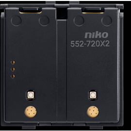 552-72012 Niko Drahtloser, batteriebetriebener Schalter, doppelt, Produktbild front M