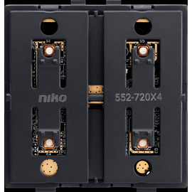 552-72014 Niko Drahtloser, batteriebetriebener Schalter, vierfach, Produktbild front M