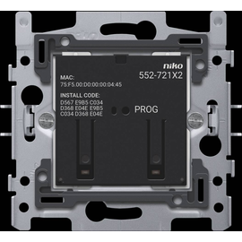 552-72102 Niko Vernetzter Doppelschalter, Sockel, 2 x 10 A (insge Produktbild front M