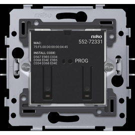552-72331 Niko Vernetzter Motorsteuertaster, Sockel, 3 A, 71 x 71 Produktbild front M
