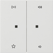 5384112 Gira Wippe 2f Audiostrg Flächenschalter Reinweiß Produktbild front S