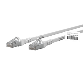 1308452088WE Metz Connect Patchkabel Cat.6A AWG 26 2,0 m weiß mit Wickeletik Produktbild