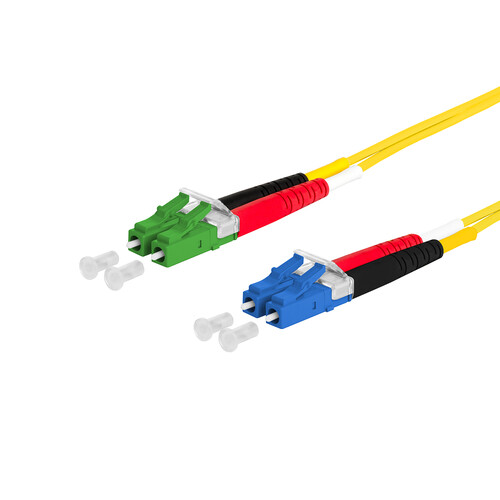 151P1JOJA50E Metz Connect OpDAT Patchkabel LC-D/LC-D APC OS2, 5,0 m Produktbild