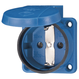 11311 Mennekes Anbaudose SCHUKO, 16A2p+E, 230V, IP54,BL Produktbild front M