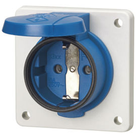 11311F Mennekes SCHUKO blau, 16A2p+E 230V, IP54 Produktbild front M