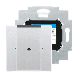 2CKA006115A0181 Busch-Jaeger KNX Bedienelement 1-fach mit beiliegendem B Produktbild front M