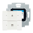 2CKA006116A0181 Busch-Jaeger KNX Bedienelement 2-fach mit beiliegendem B Produktbild front S
